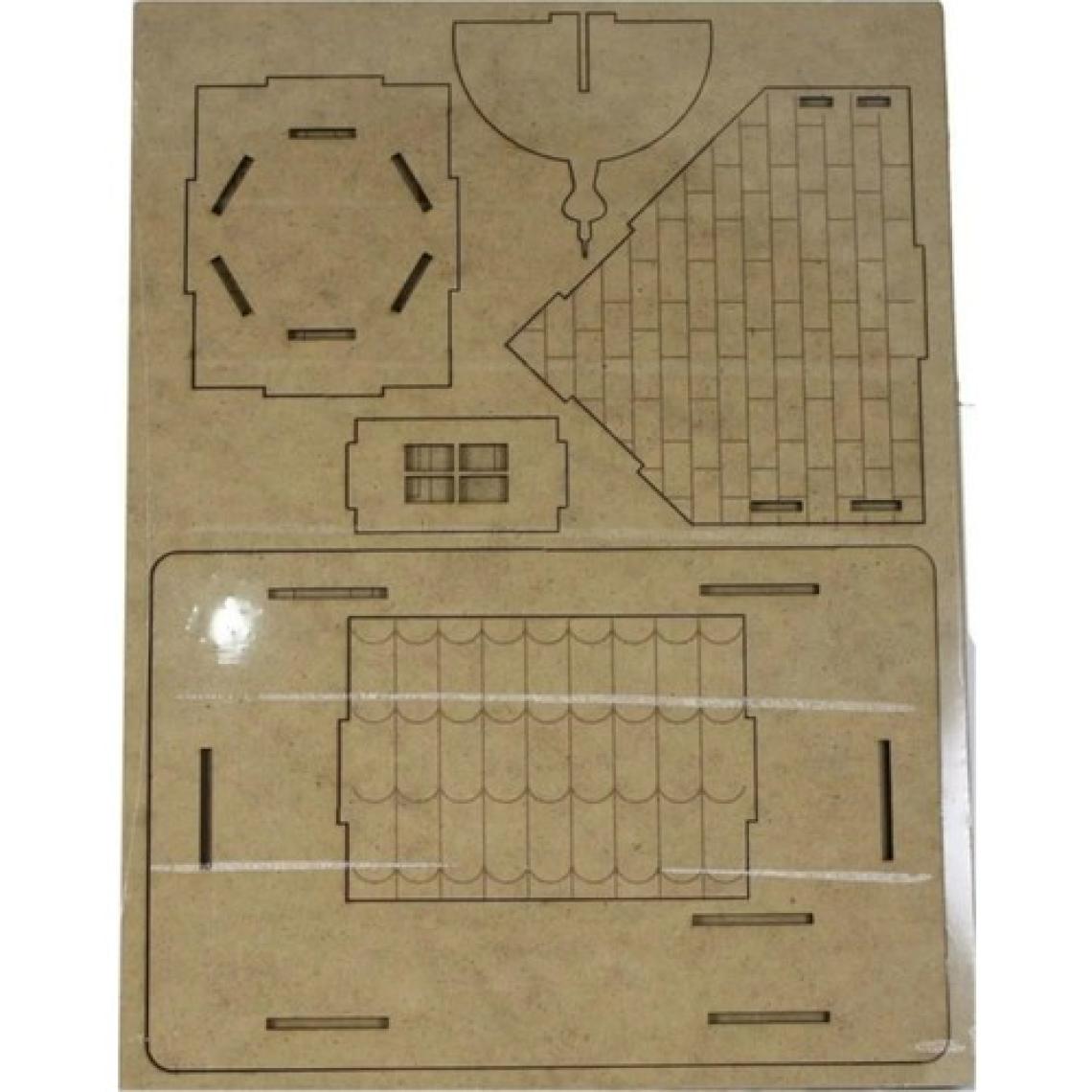 Südor Wood Ahşap Kendin Yap Maket Kız Kulesi 230 x 150 x 290 mm
