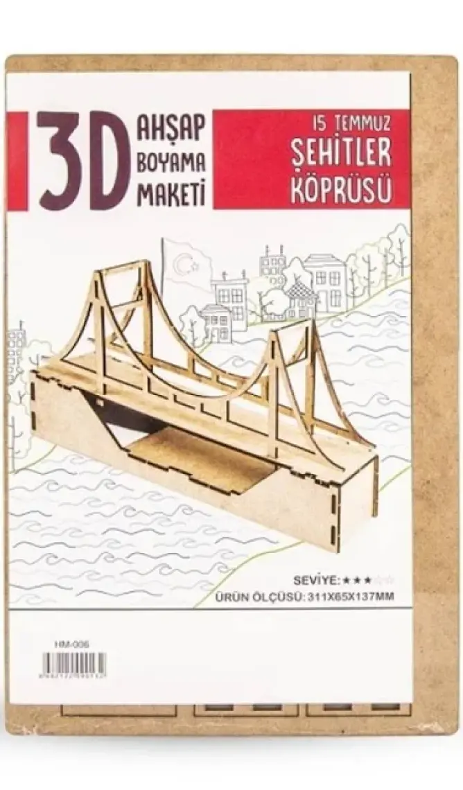 Alsa Eğitici ve Eğlenceli Ahşap Maket Köprü
