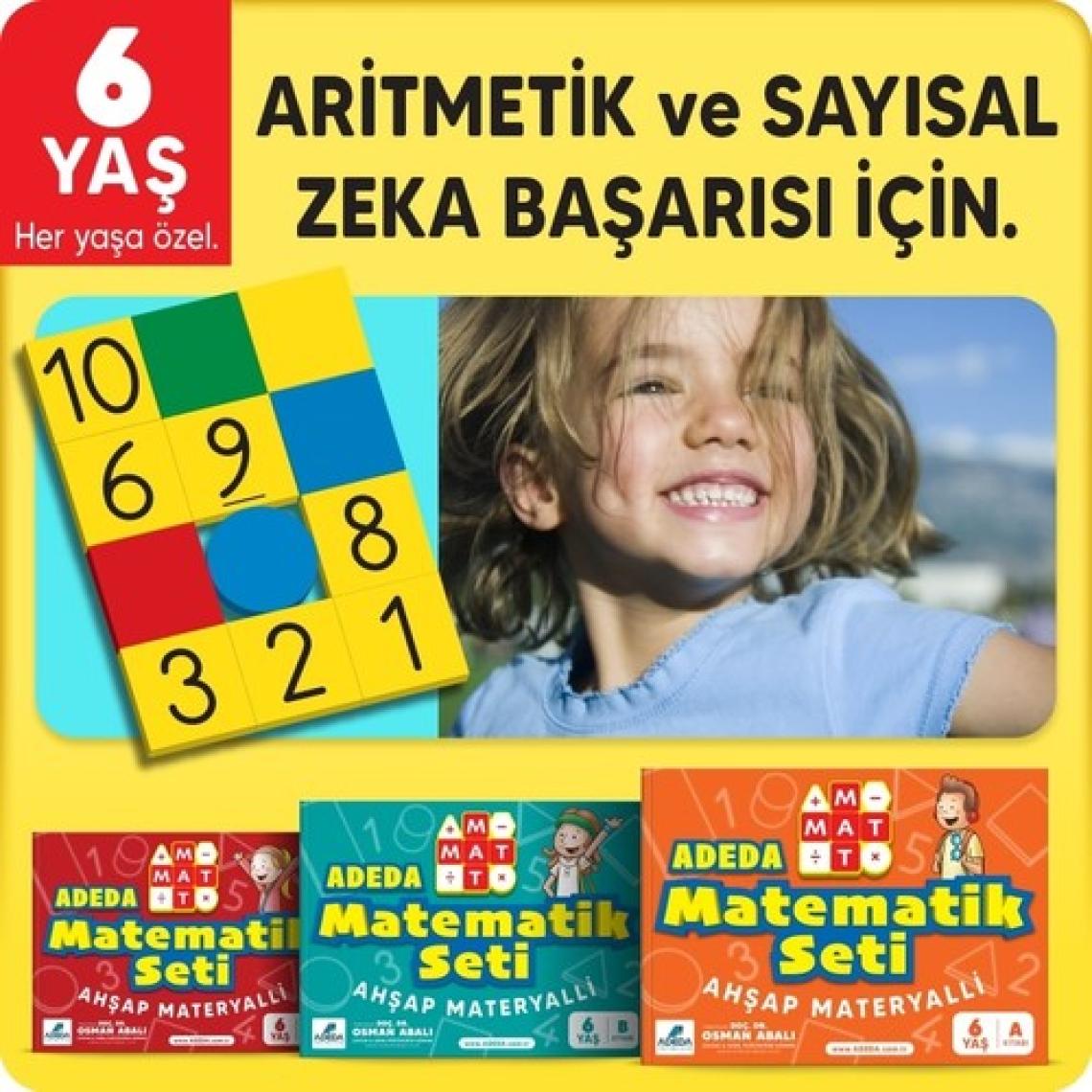 Adeda Yayıncılık Adeda Matematik Seti 6 Yaş - Osman Abalı (Ahşap Materyalli)