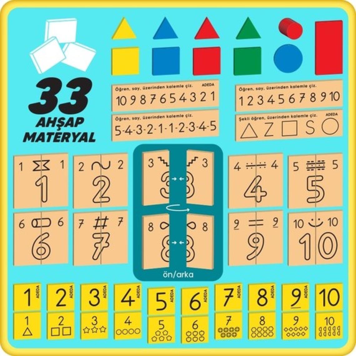 Adeda Yayıncılık Adeda Matematik Seti 6 Yaş - Osman Abalı (Ahşap Materyalli)