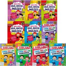Okul Öncesi Ingilizce Ve Kodlama Eğitim Seti 10 Kitap