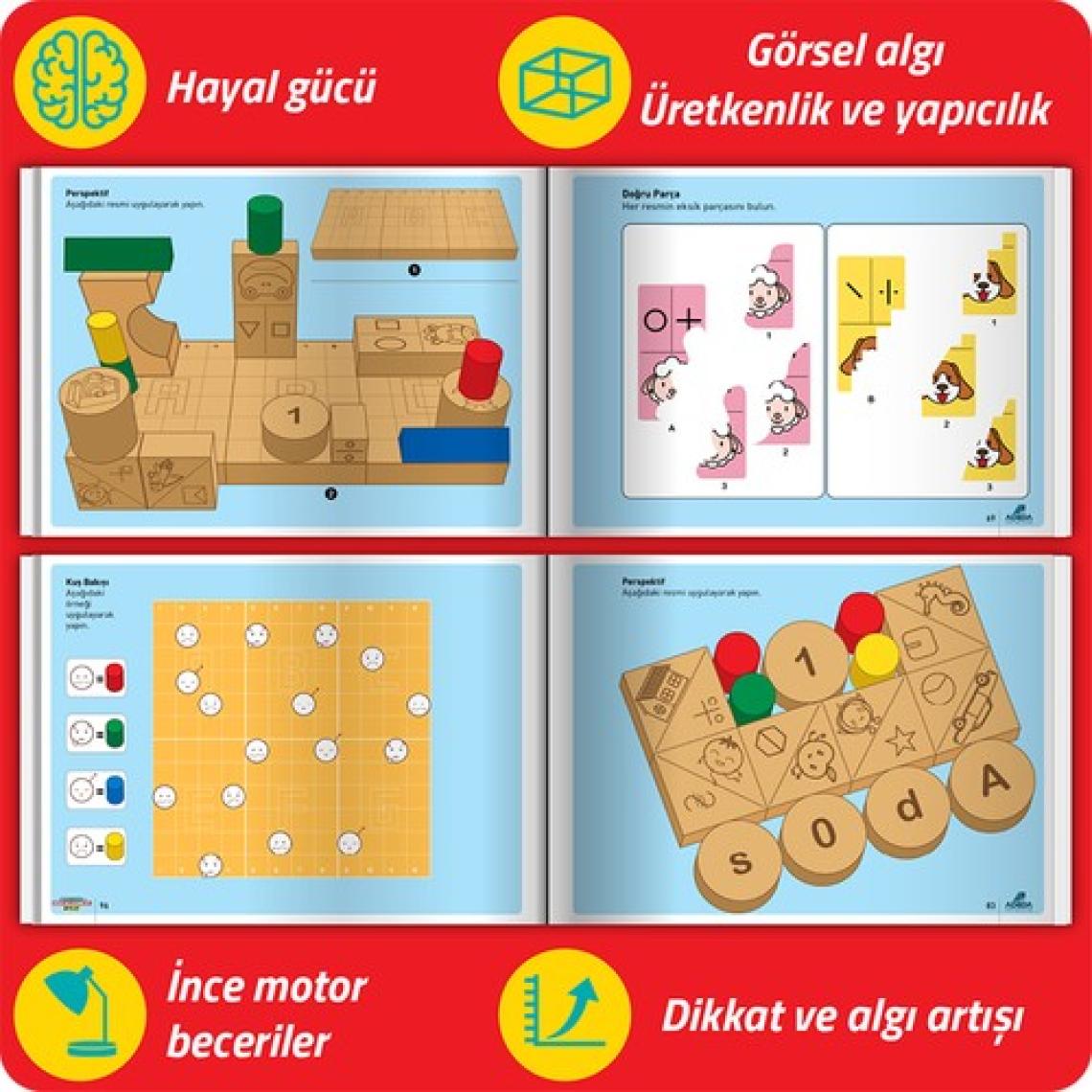 Adeda Yayıncılık Dikkati Güçlendirme Seti Plus Metal Kutu (5 Yaş) - Osman Abalı