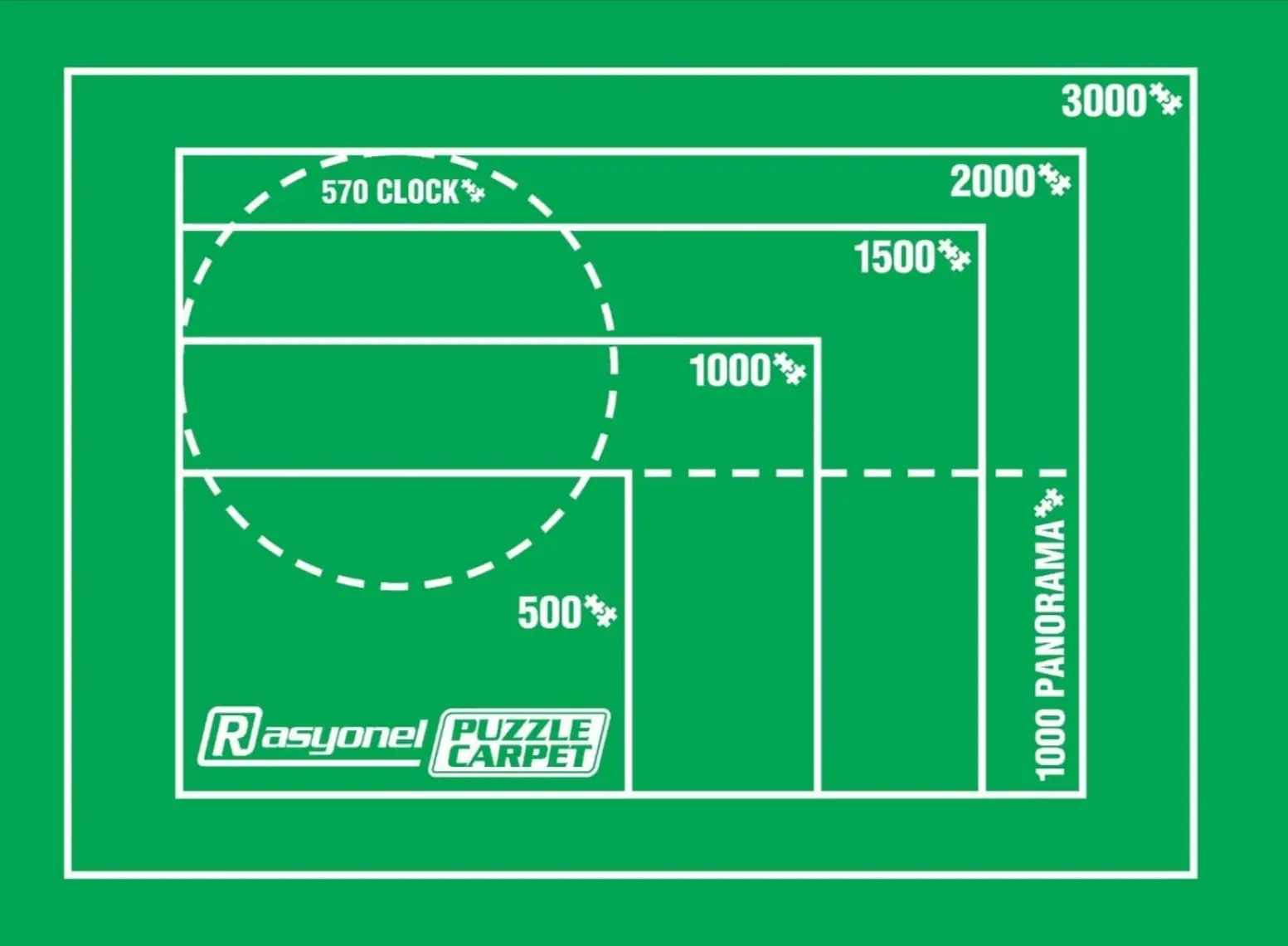Rasyonel Puzzle Halısı 150 x 100 cm