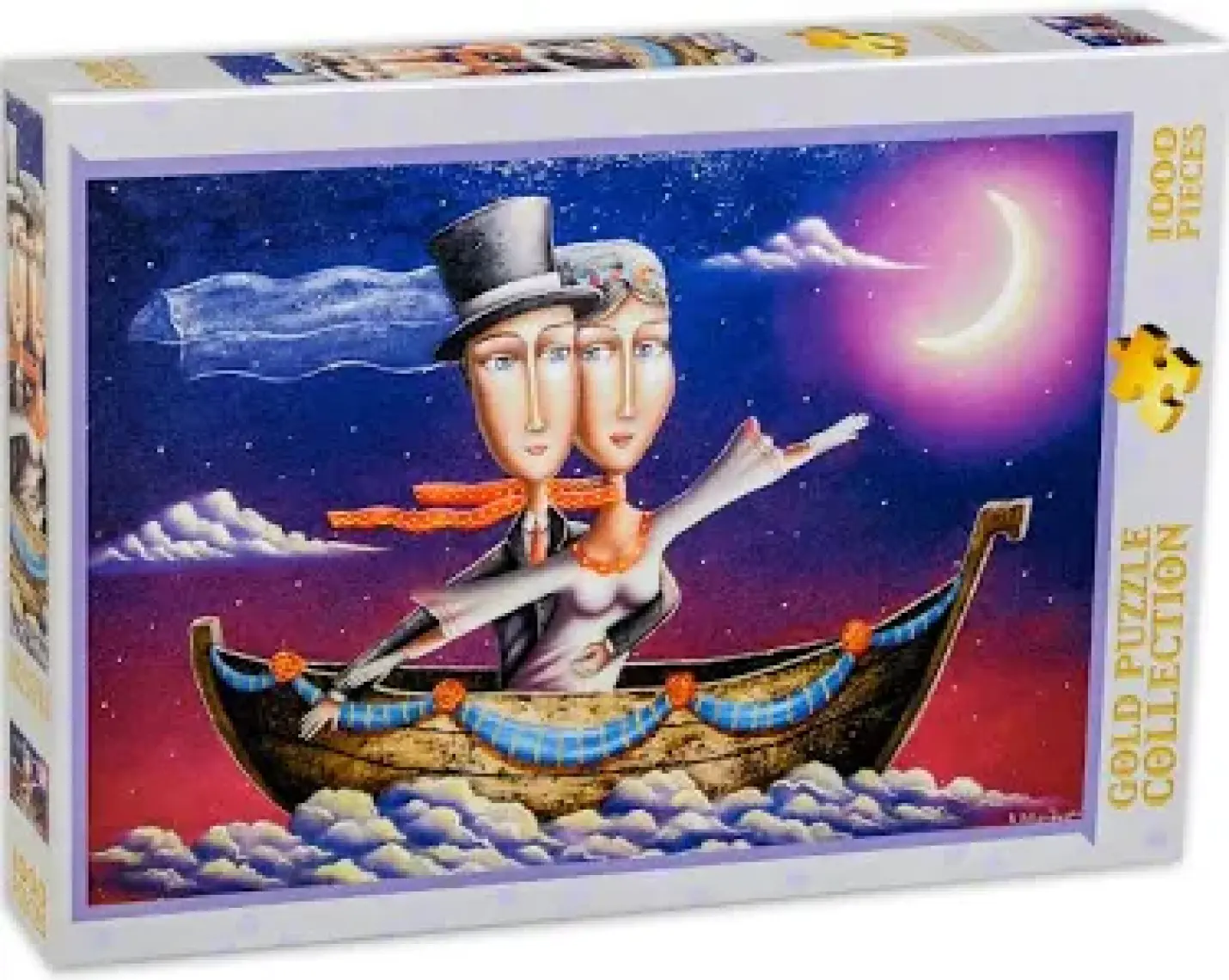 Gold 1000 Parça Mutluluğa Yelken Açtık Puzzle
