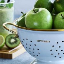 Troy Emaye 22 cm Süzgeç Beyaz