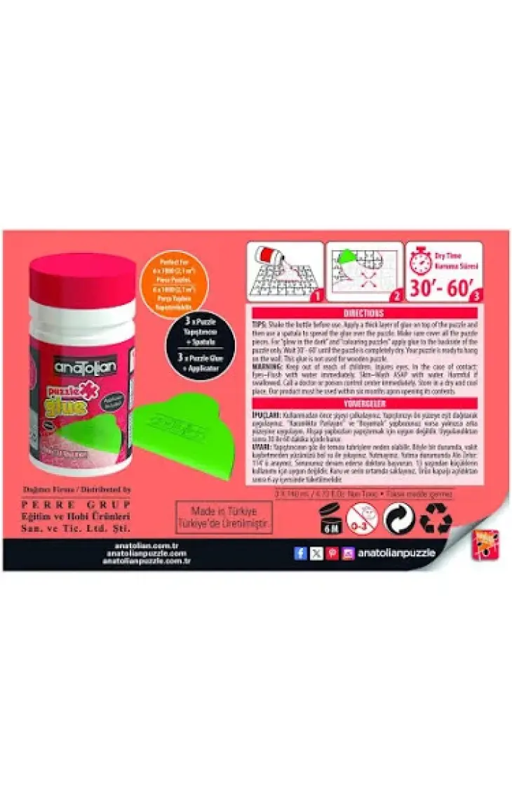 Anatolian 3'lü Sıvı Puzzle Yapıştırıcı (3 x 140 ml.) 9005