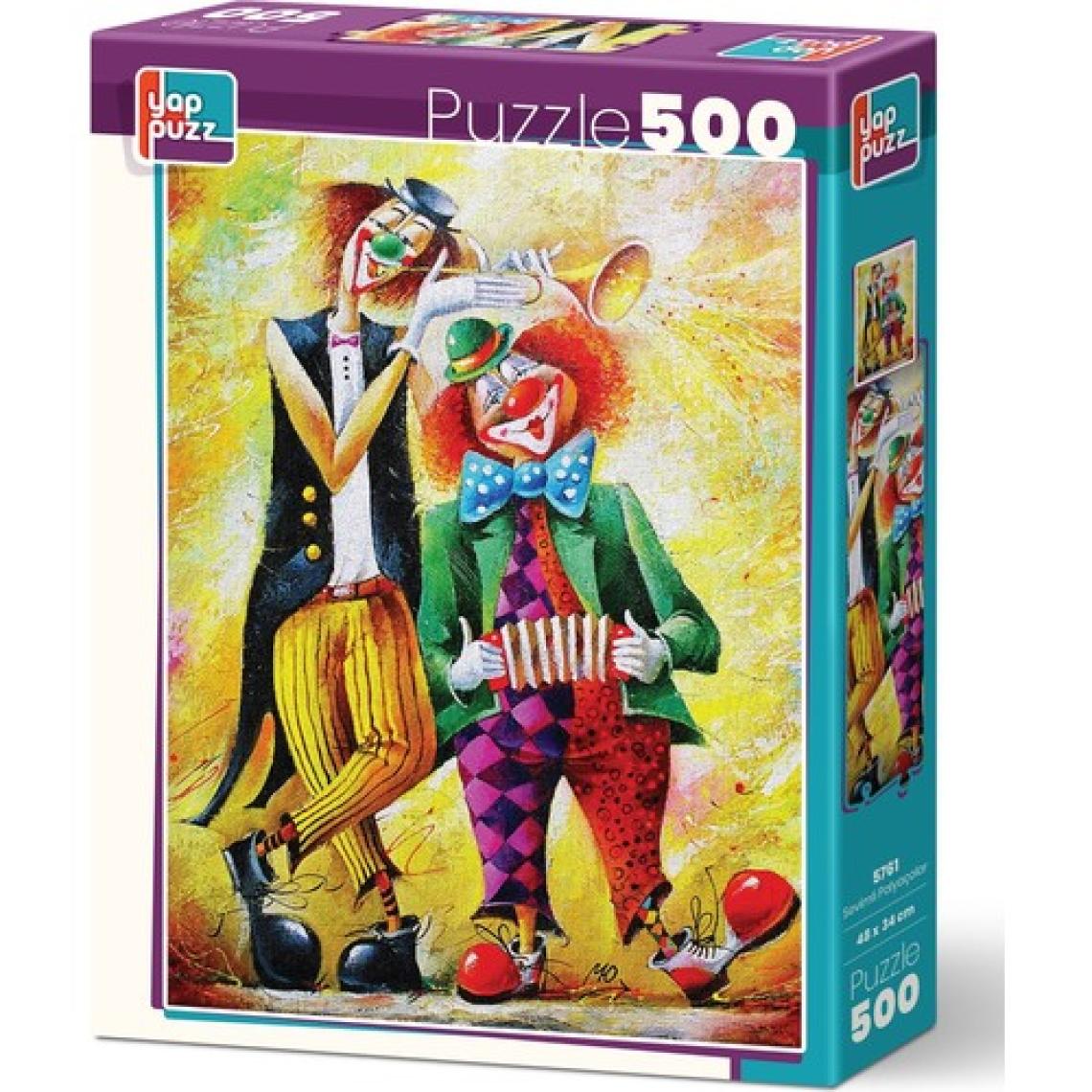 Yappuzz Sevimli Palyaçolar  500 Parça Puzzle