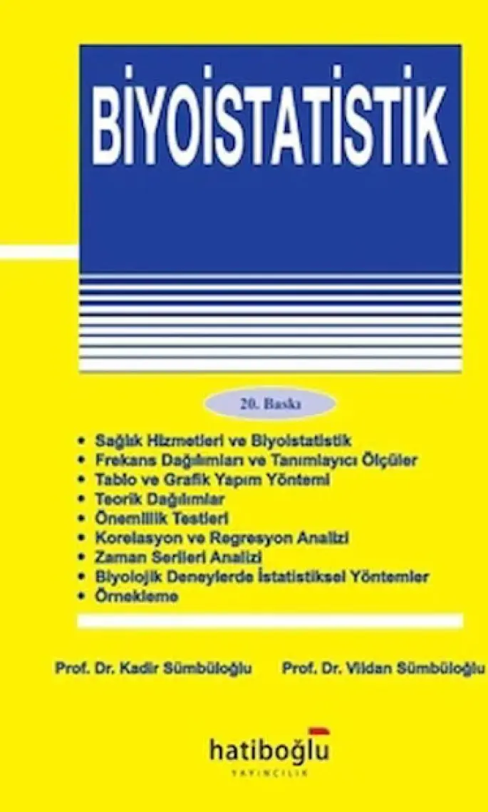 Biyoistatistik - Kadir Sümbüloğlu