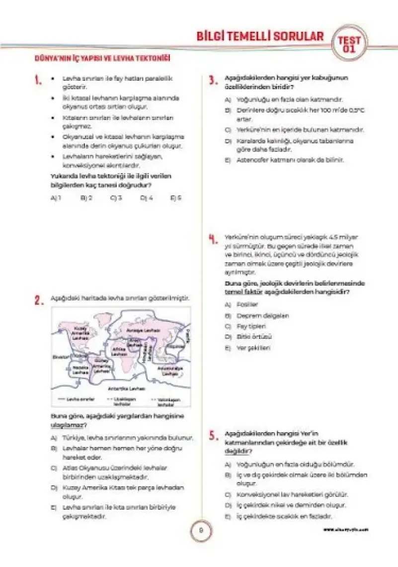 10. Sınıf Coğrafya Soru Bankası