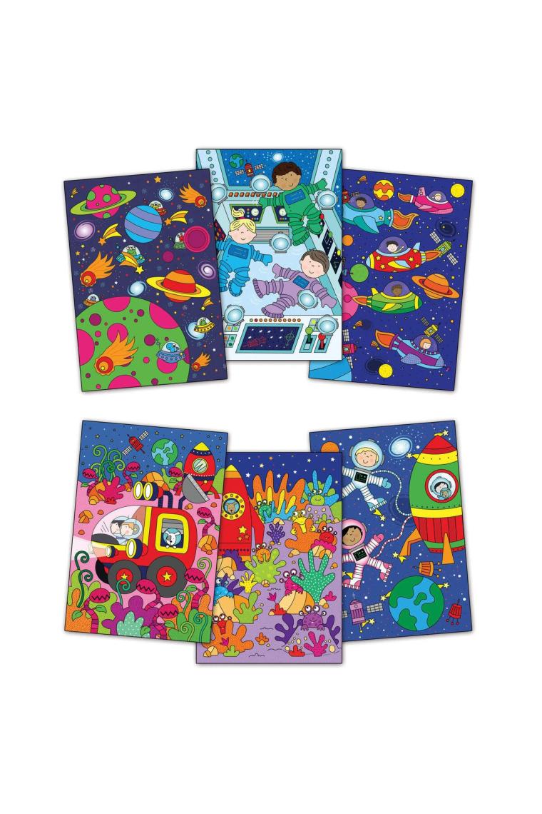 Sihirli Boyama Kitabı Uzayda Kimler Var