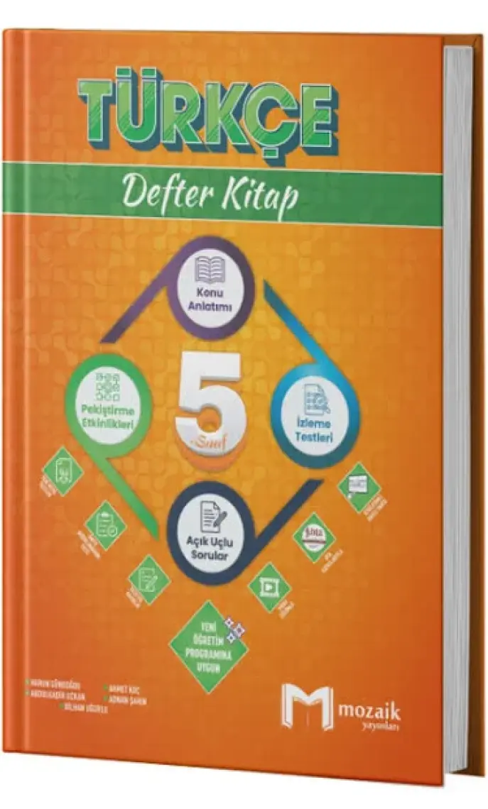 Mozaik Yayınları 5. Sınıf Türkçe İntro Defter Kitap