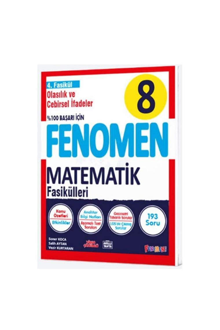 Fenomen 8. Sınıf Lgs Matematik 4. Fasikül Konu Özetli Soru Bankası
