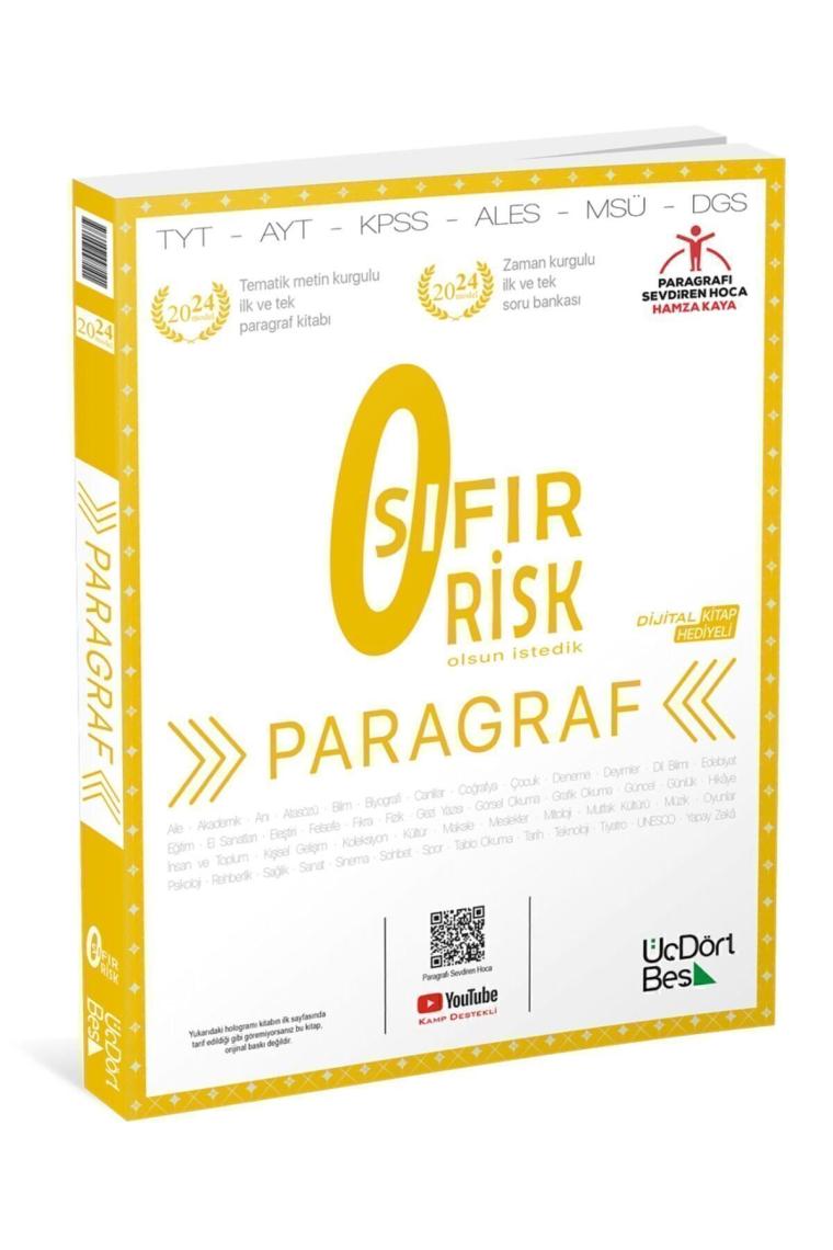 345 Paragraf Sıfır Risk Soru Bankası 2024