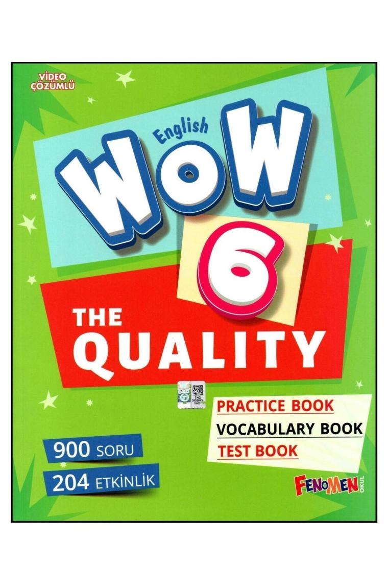 Fenomen Wow English 6. Sınıf The Quality Practice Book-Vocabulary Book-Test Book