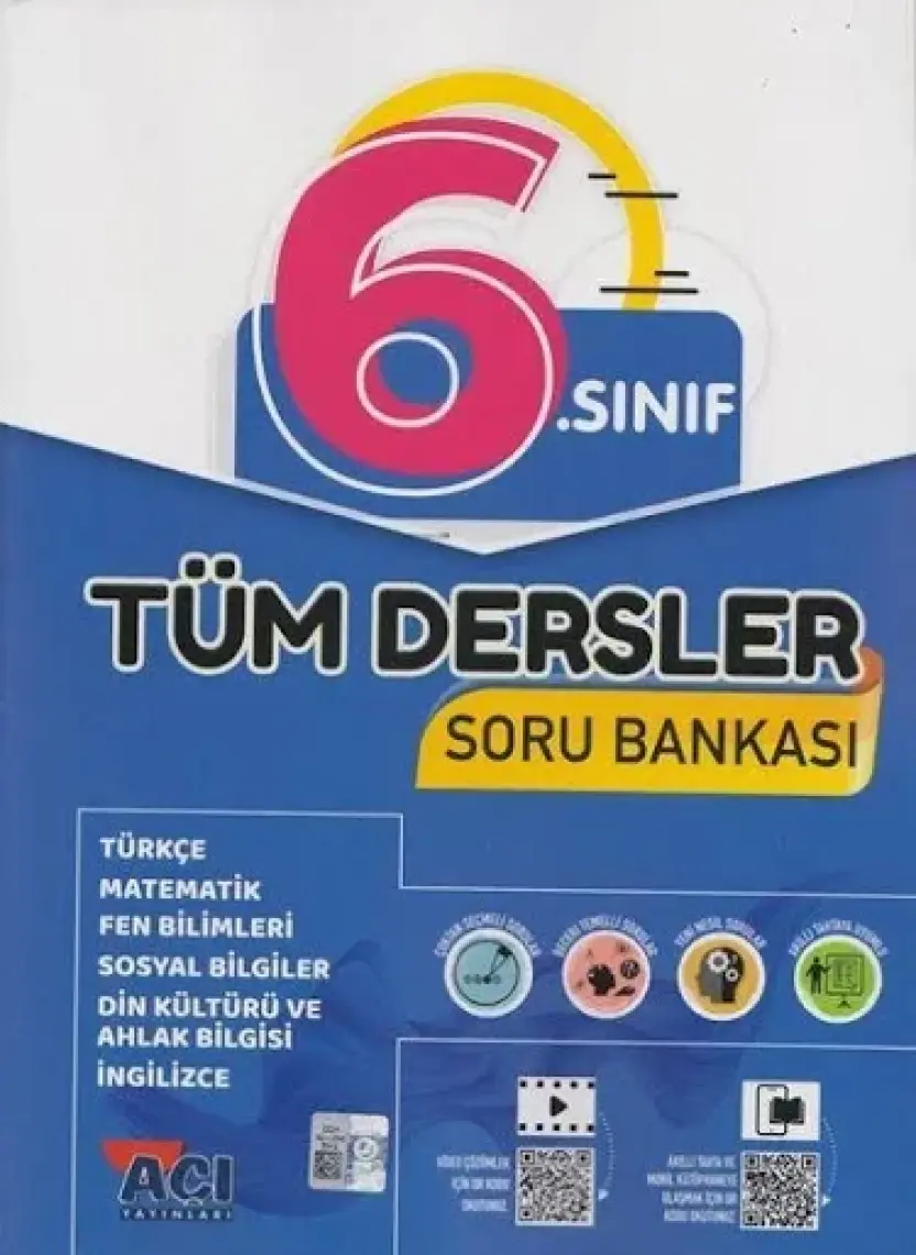 6.sınıf Tüm Dersler Soru Bankası