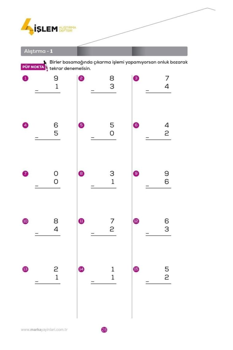 Tüm Ösym Ve Meb Sınavları Için 4 Işlem Antrenmanlarla Matematik Alıştırma Defteri