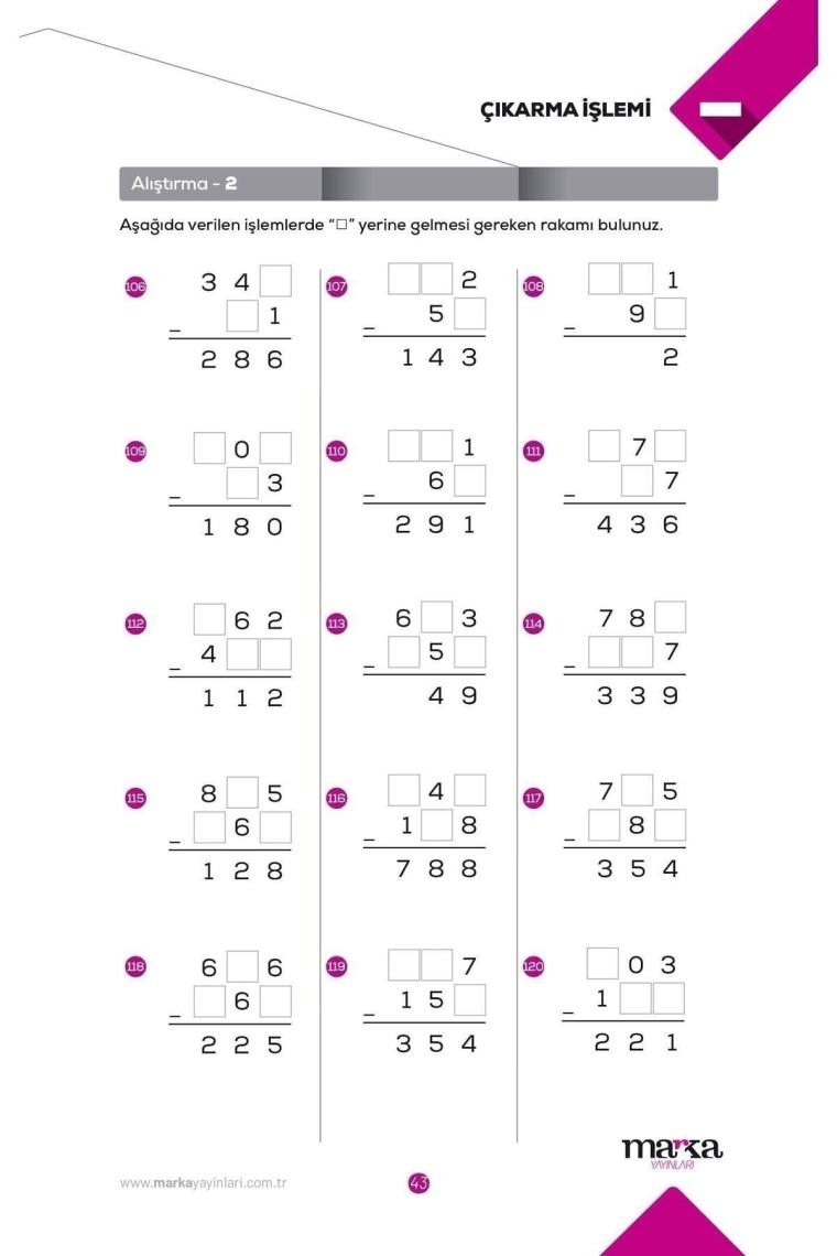 Tüm Ösym Ve Meb Sınavları Için 4 Işlem Antrenmanlarla Matematik Alıştırma Defteri