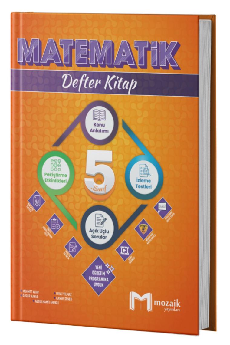 Mozaik Yayınları  5. Sınıf Matematik  Defter Kitap