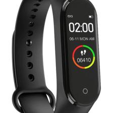 M4 Akıllı Bileklik Saat Watch Band Kalp Ritim Koşu Spor Uykutakip