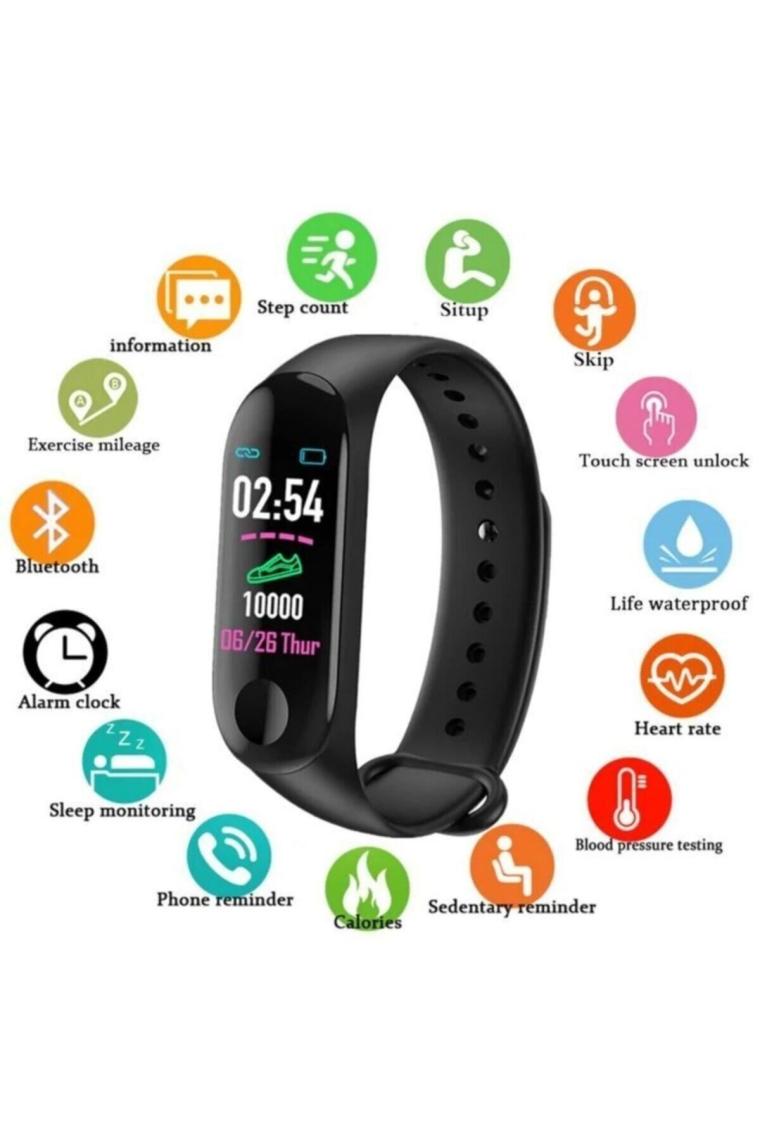 Pazariz M3 Akıllı Universal Fitness Bileklik