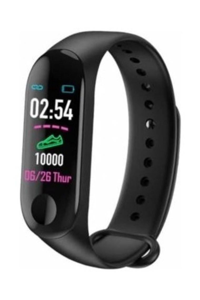 Teknomila Siyah M3 Band Spor Modları, Nabız Ölçer Akıllı Bileklik Akıllı Saat M3BAND