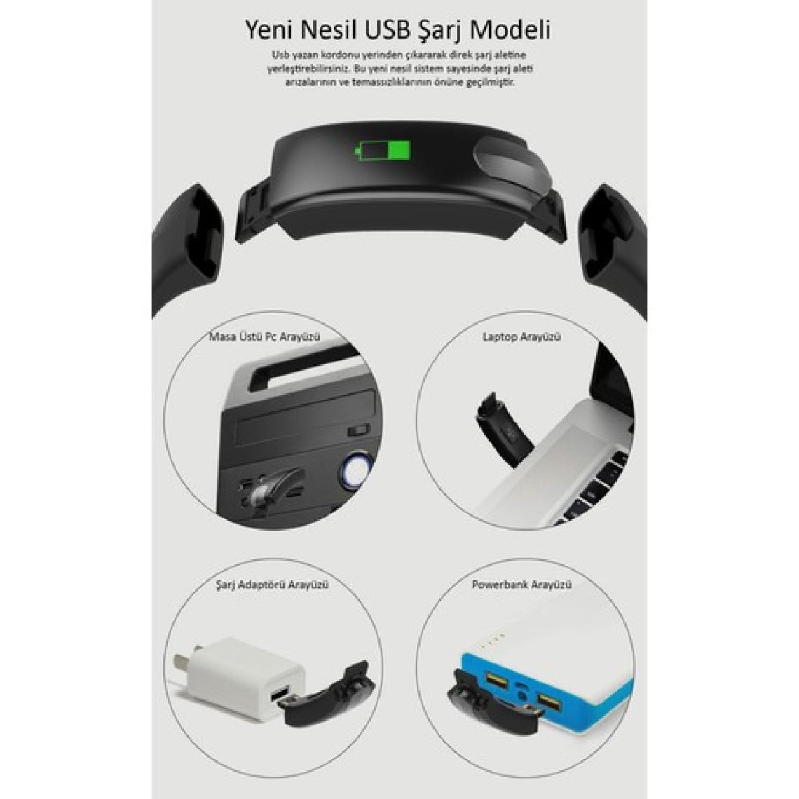 Rosstech Hı 11 Pro C Akıllı Bileklik - Yeni Nesil Şarj Sistemi  Sarı