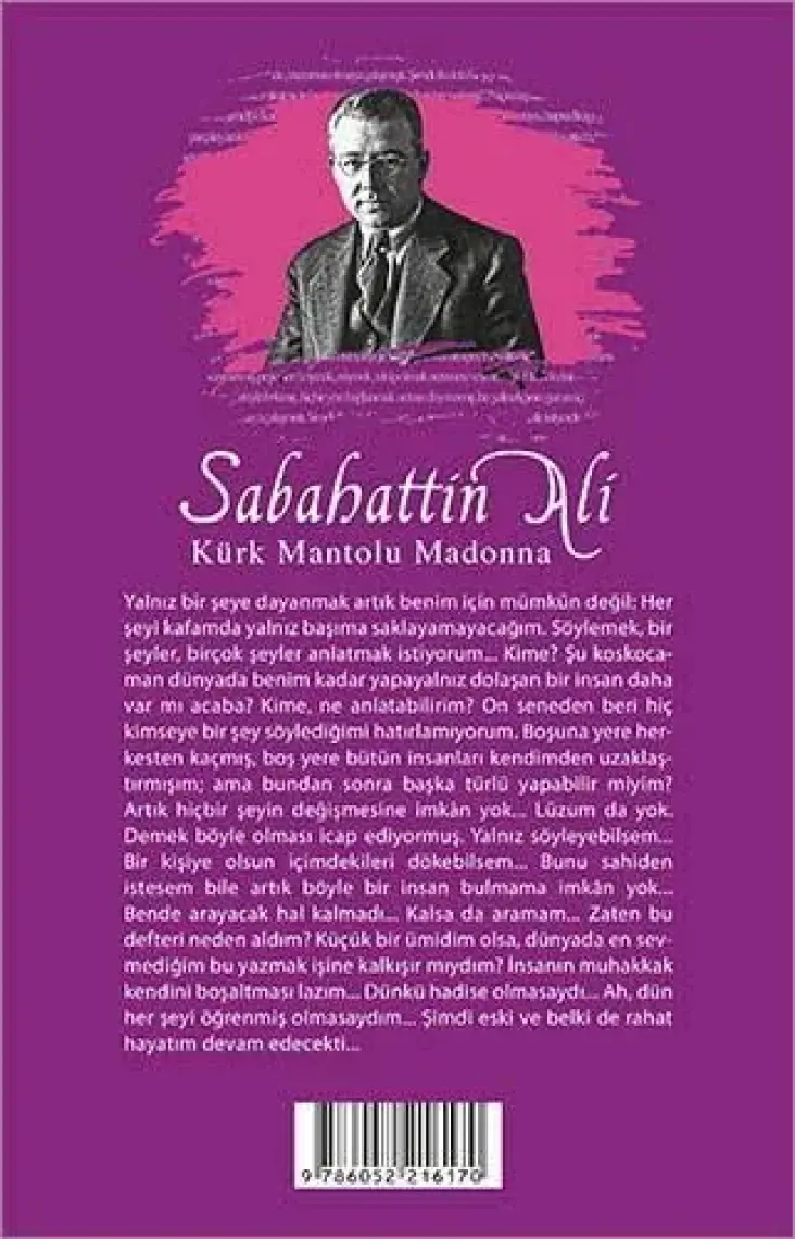 Kürk Mantolu Madonna - Sabahattin Ali - Aperatif Kitap