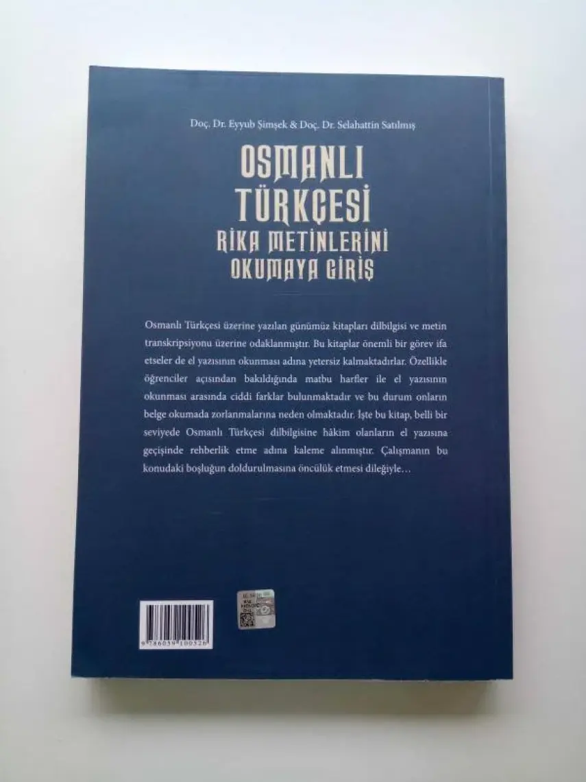 Osmanlı Türkçesi Rika Metinlerini Okumaya Giriş - Eyyub Şimşek