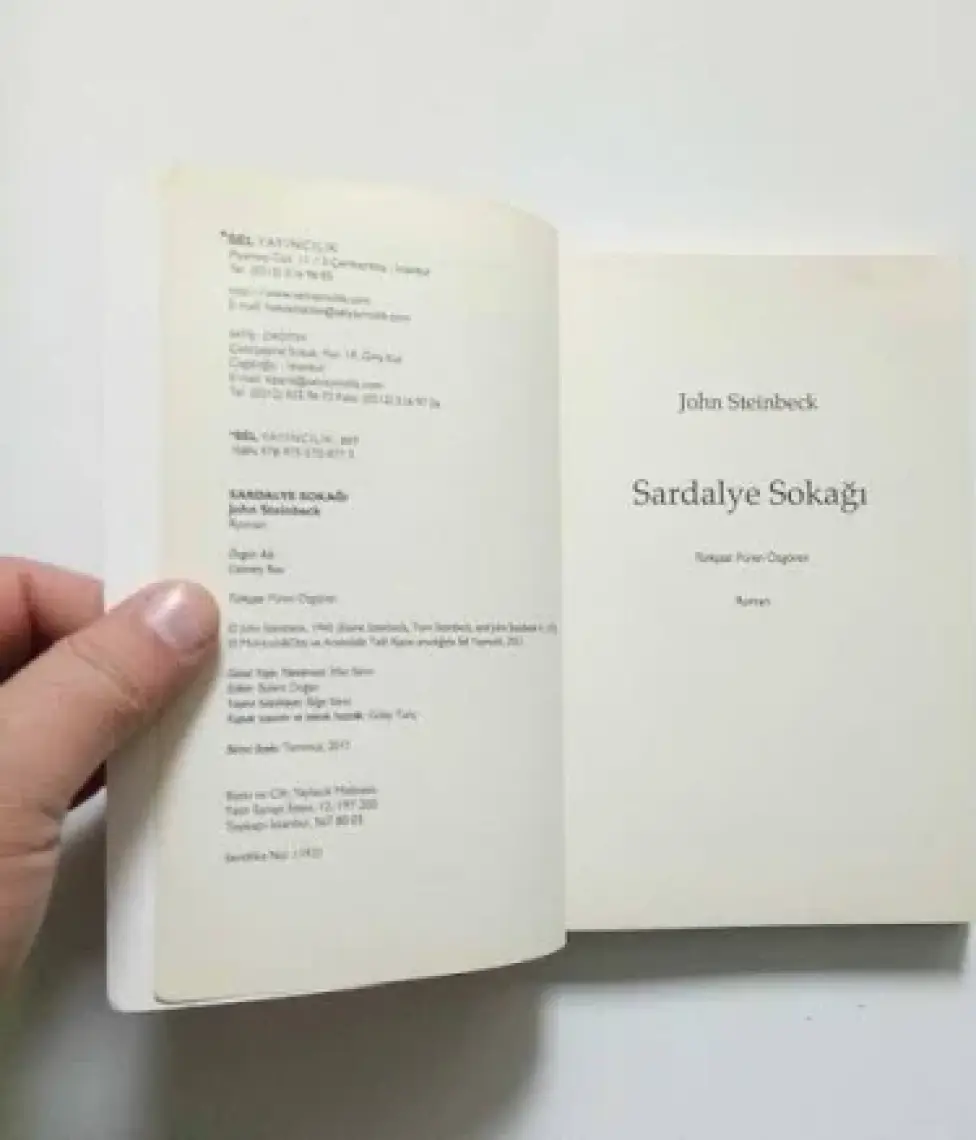 Sardalye Sokağı - John Steinbeck