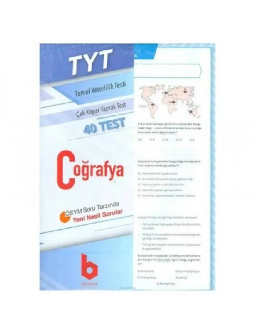 Basamak Yayınları Tyt Coğrafya Çek Kopar Yaprak Test Basamak Yayınları