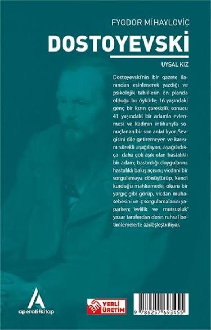 Aperatif Kitap Yayınları Uysal Kız - Dostoyevski - Aperatif Dünya Klasikleri