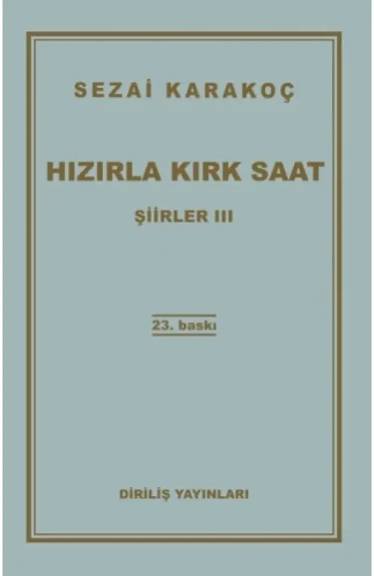 Hızırla Kırk Saat Şiirler 3