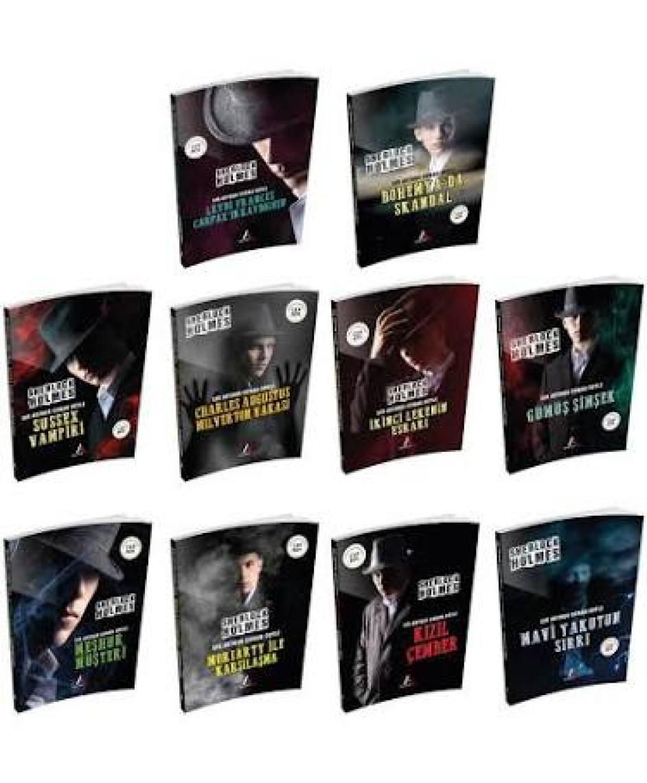 Aperatif Kitap Yayınları Sherlock Holmes Seti 10 Kitap Cep Boy Aperatif Tadımlık Kitaplar