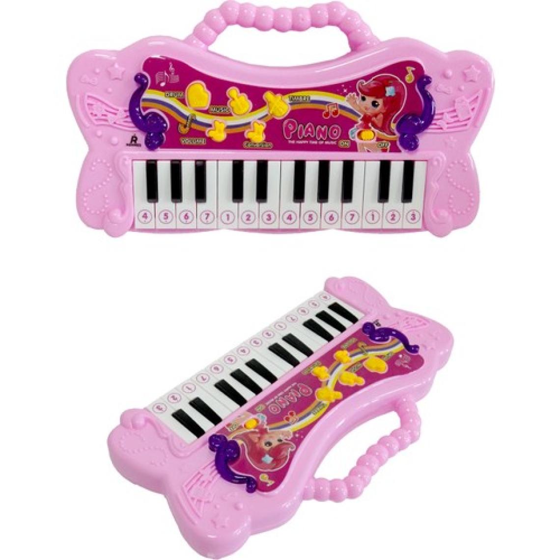 Rennes NP-150PK 24 Tuşlu Portatif Mini Oyuncak Çocuk Piyanosu Pembe
