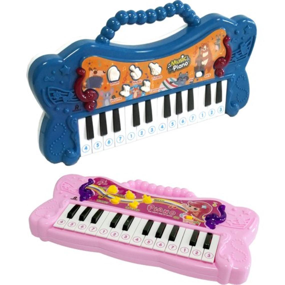 Rennes NP-150PK 24 Tuşlu Portatif Mini Oyuncak Çocuk Piyanosu Pembe