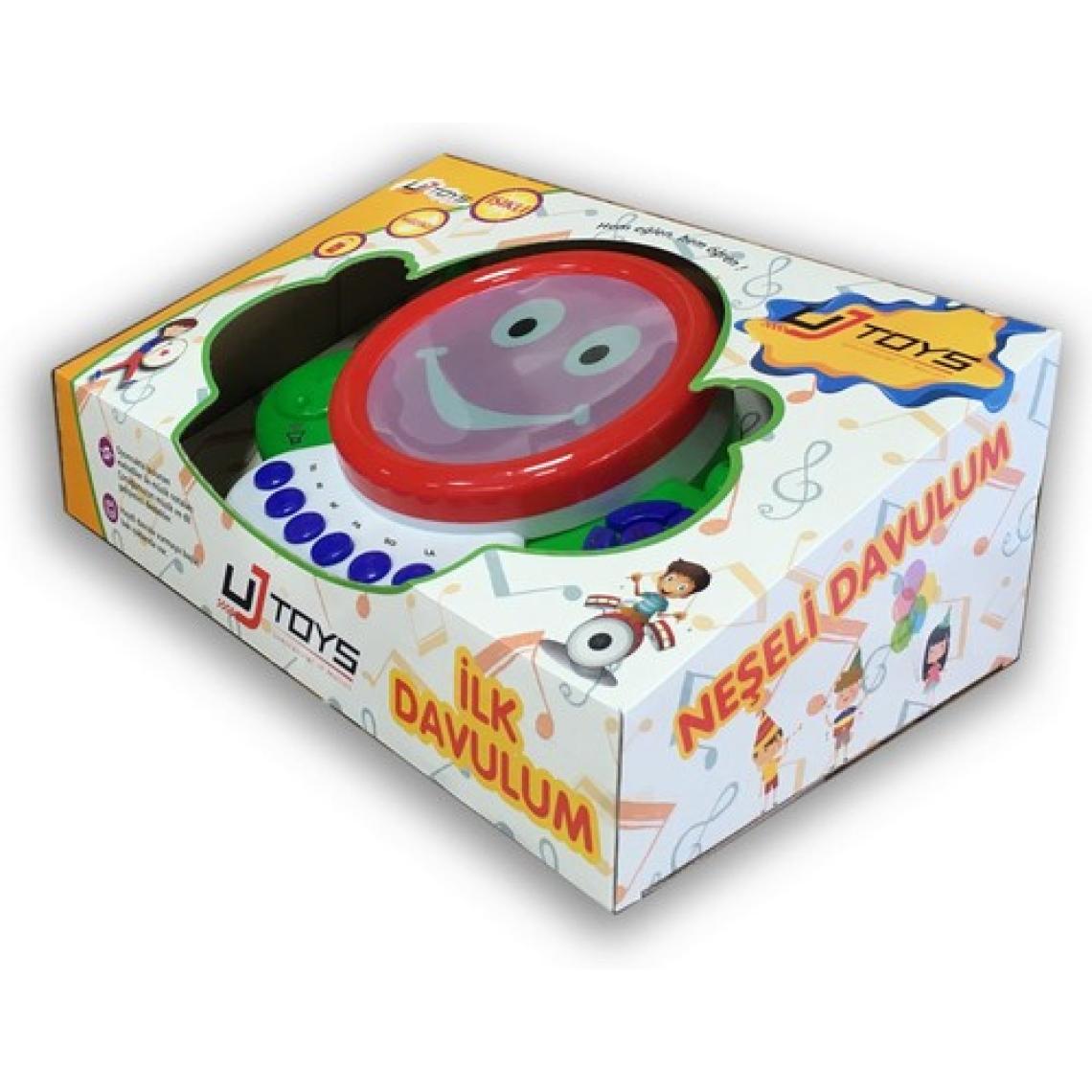 UJ Toys Işıklı Müzikli Notalı Neşeli Pilli Davul