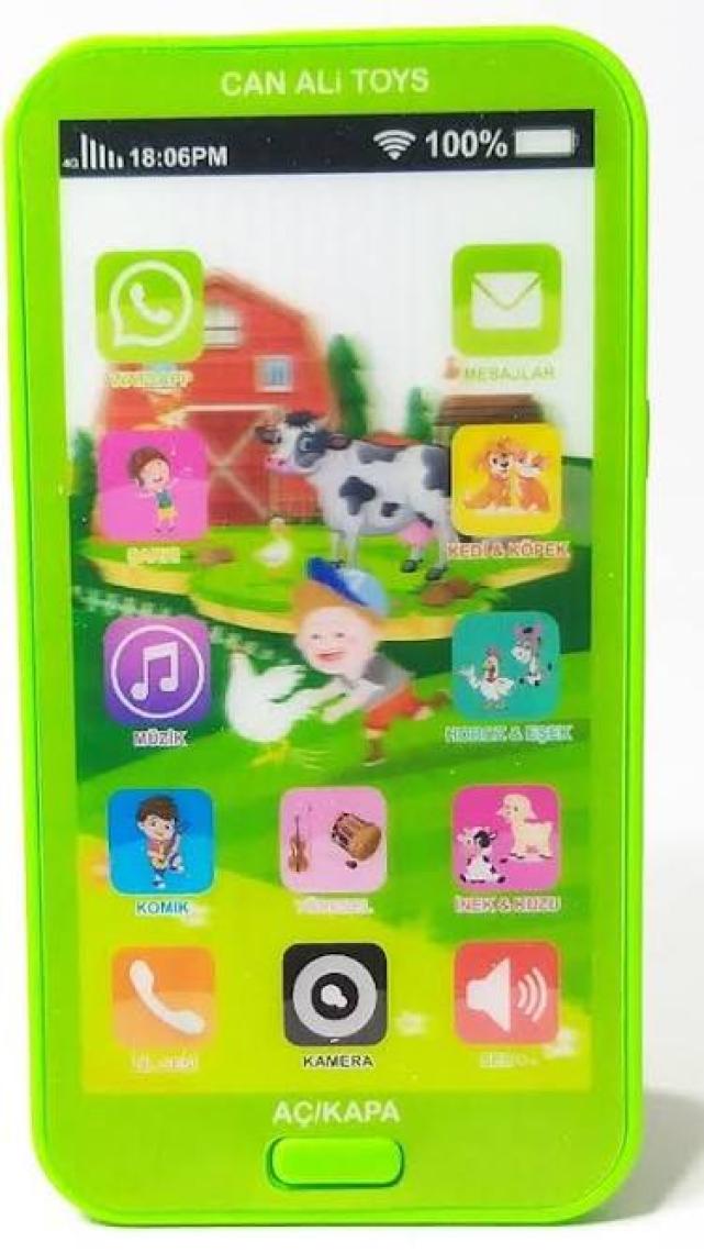 Can Ali Toys Oyuncak Dokunmatik Cep Telefonu Türkçe Sesli 12 Fonksiyonlu