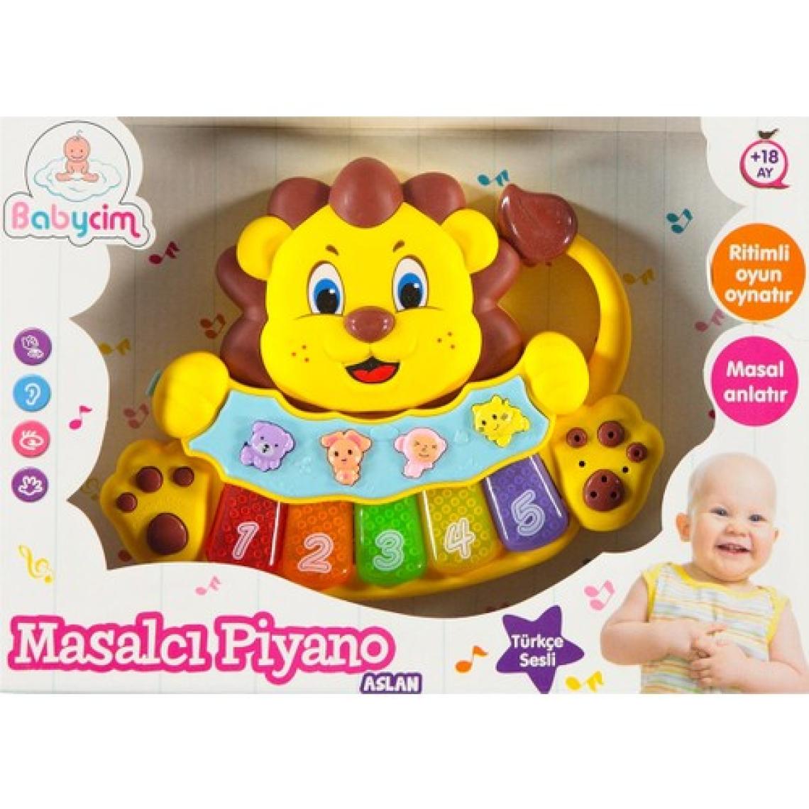 Babycim Birlik Oyuncak Masalcı Piyano Aslan Sarı
