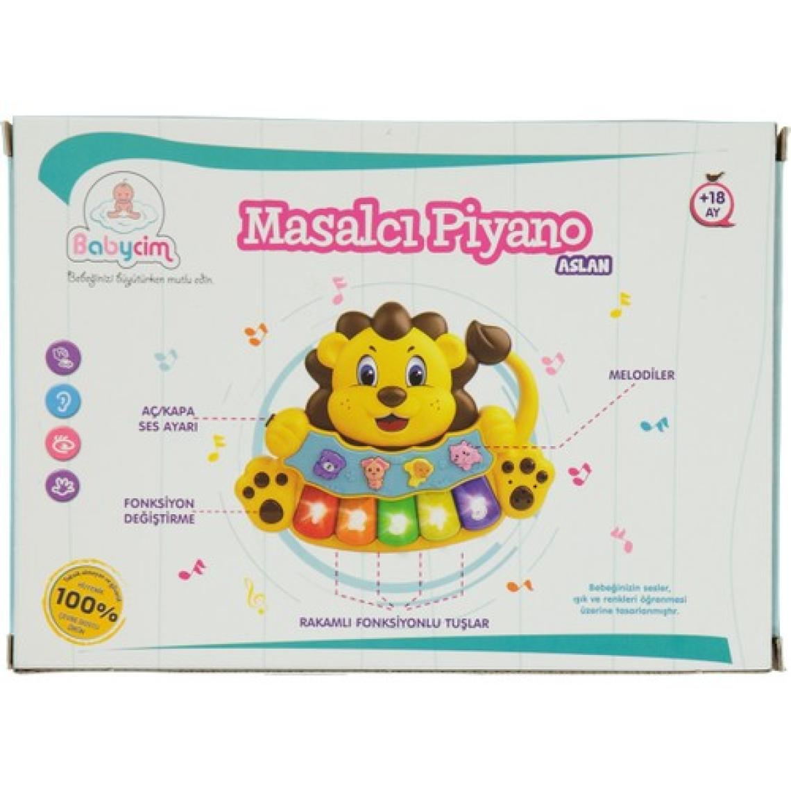 Babycim Birlik Oyuncak Masalcı Piyano Aslan Sarı