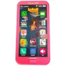 Can Ali Toys Oyuncak Kukuli Telefon Dokunmatik 12 Fonksiyonlu Türkçe Sesli Işıklı Müzikli Lisanslı Pembe Renk