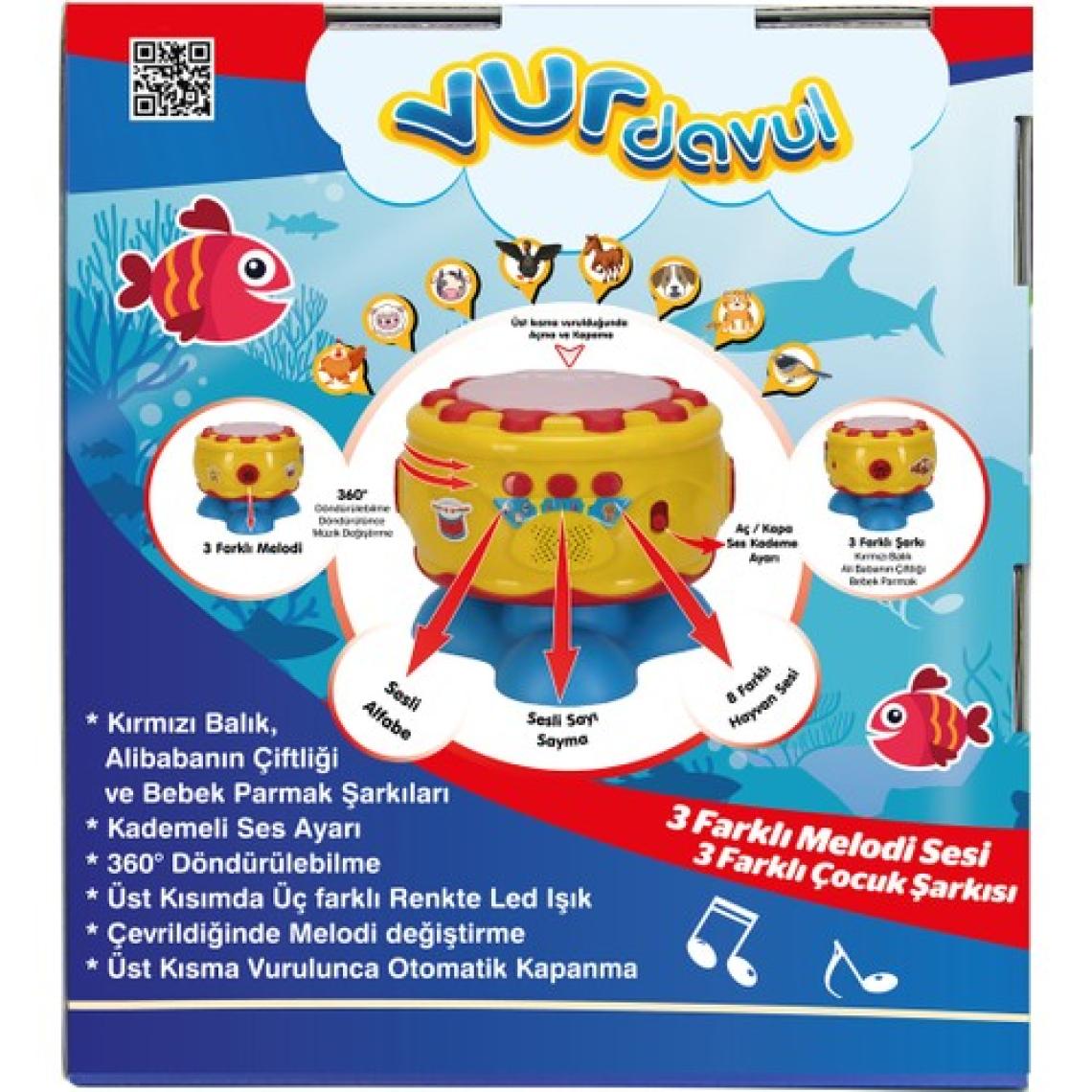 UJ Toys Müzikli ve Işıklı Yaratıcı Vurdavul