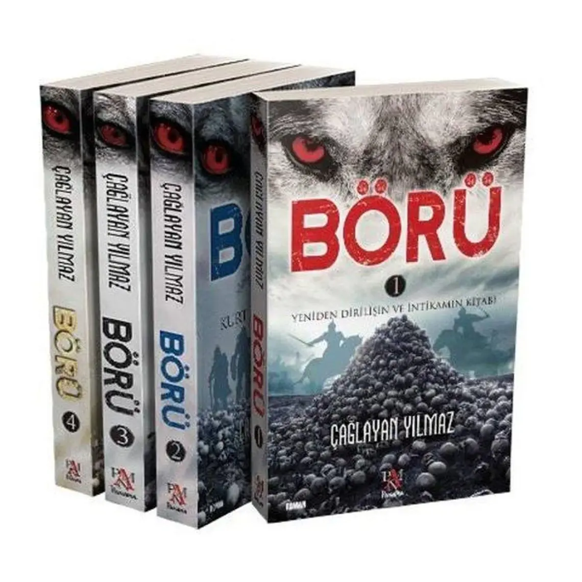 Börü 1:Yeniden Dirilişin ve İntikamın Kitabı - Börü 2: Kurt İmparatorluğu - Börü 3: Kurt Yangını - Börü 4: Karanlığı Parçalayan - Çağlayan Yılmaz - 4 Kitap