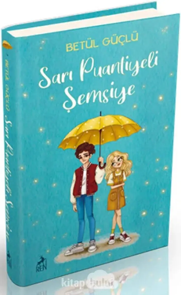 Sarı Puantiyeli Şemsiye - Ciltli - Betül Güçlü