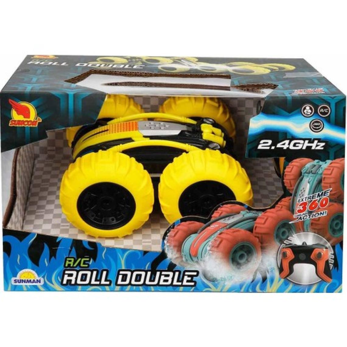 Suncon Roll Double 360 Derece Dönen Uzaktan Kumandalı Araba 16 Cm– Sarı