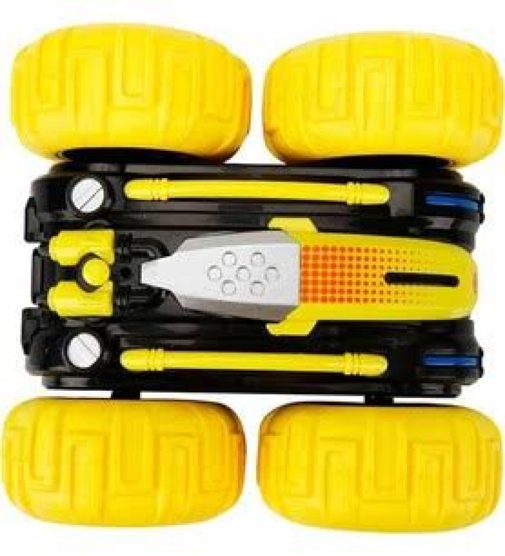 Suncon Roll Double 360 Derece Dönen Uzaktan Kumandalı Araba 16 Cm– Sarı