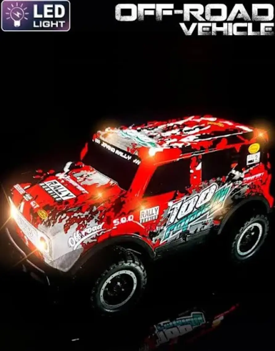 Mofy Baby Full Fonksiyon LED Işıklı Gövde 1:24 Off Road Şarjlı Uzaktan Kumandalı Yarış Arabası