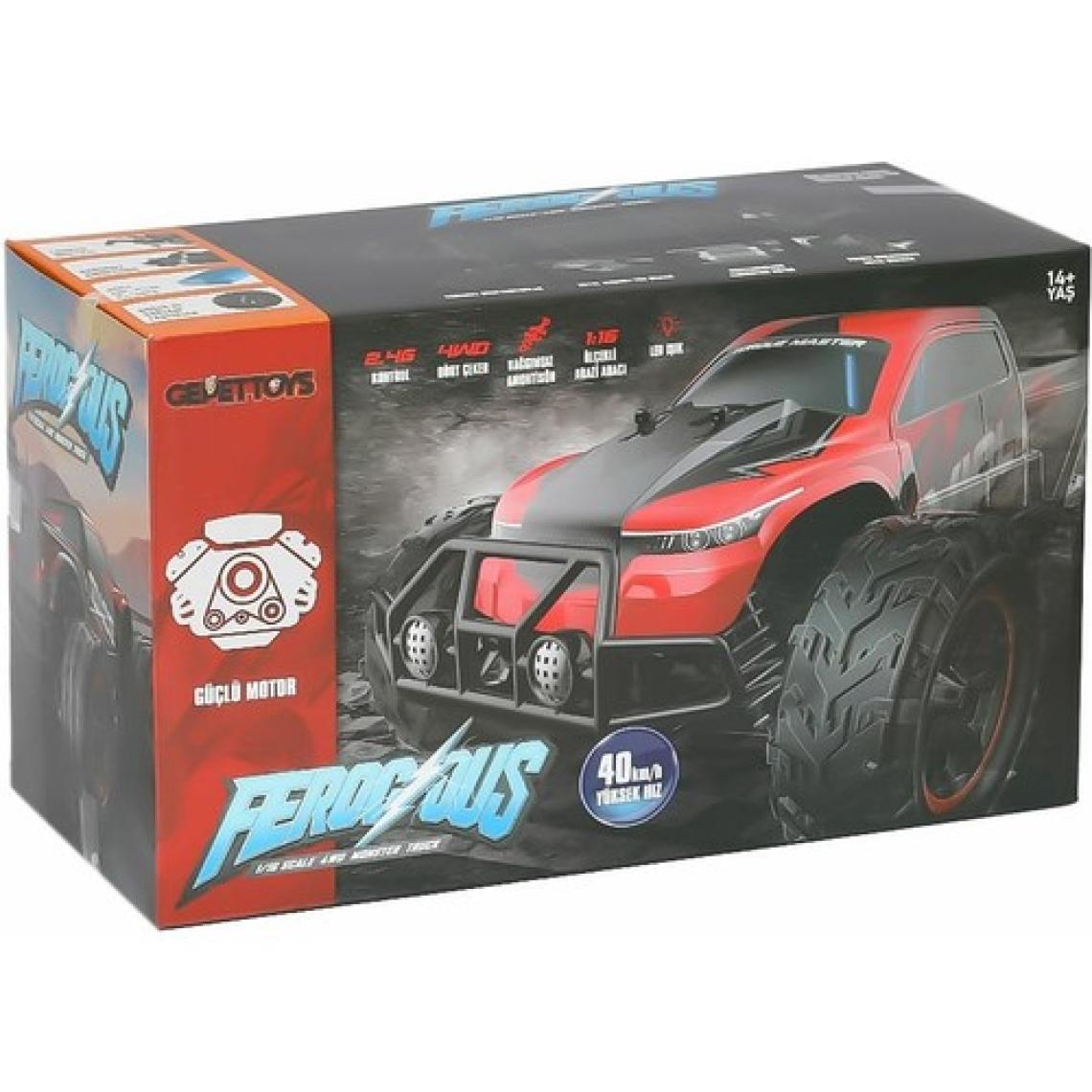 NeUygun Extreme Elektrikli Thunder 40 Km Hız Yapan Araba Uzaktan Kumandalı Pickup Jeep 1/16 Ölçek Işıklı