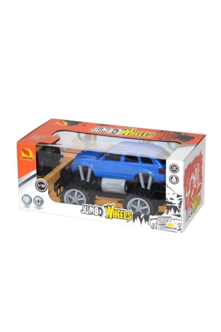 Suncon 1:18 Uzaktan Kumandalı Jumbo Wheels USB Şarjlı Araba 26 cm - Kırmızı