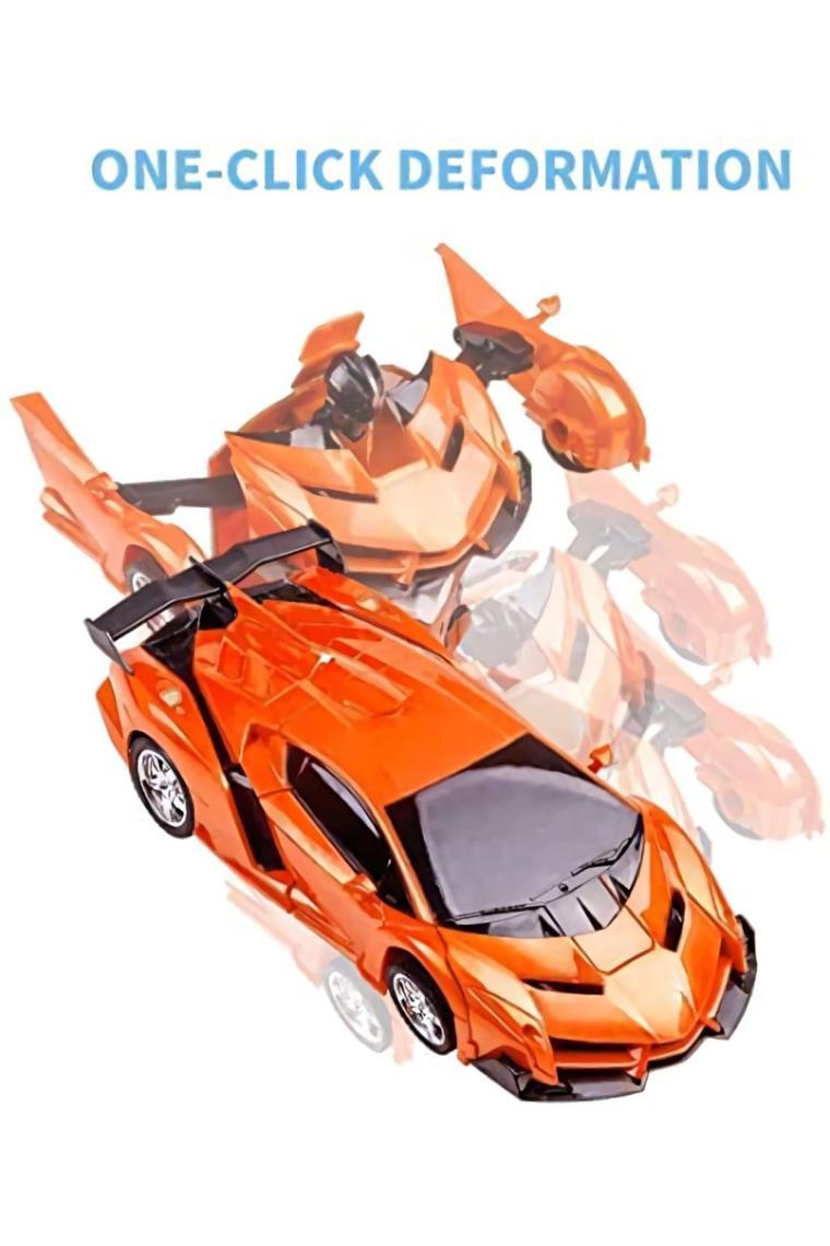 Mj Toys Oyuncak Uzaktan Kumandalı Transformers Tarzı Robota Dönüşen Oyuncak Araba Ferrari