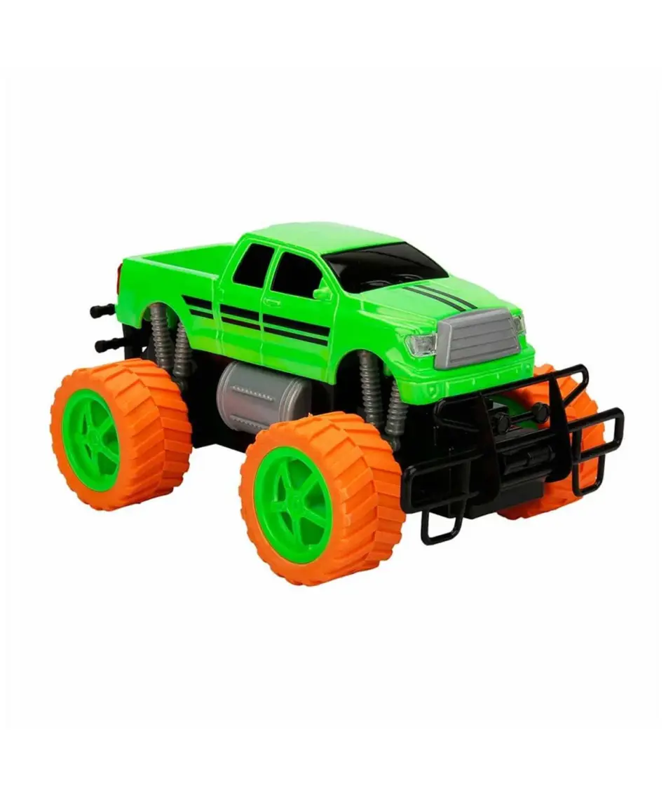 Suncon 1:18 Uzaktan Kumandalı Neon Jumbo Weels USB Şarjlı Araba 26 Cm. - Yeşil Pickup